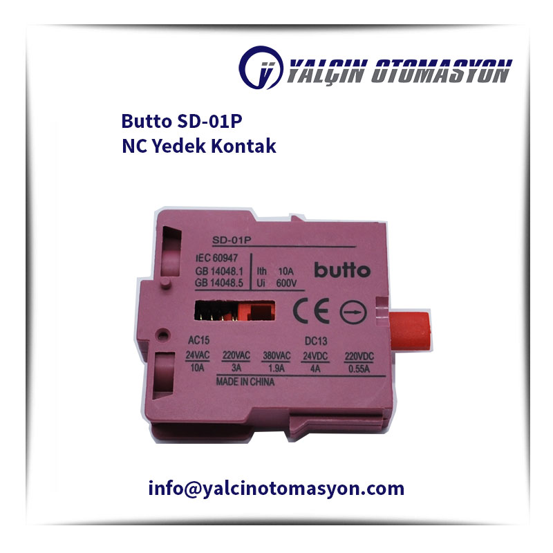 Butto SD-01P NC Yedek Kontak