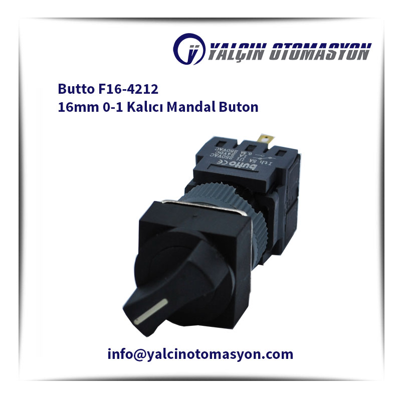 Butto F16-4212 16mm 0-1 Kalıcı Mandal Buton