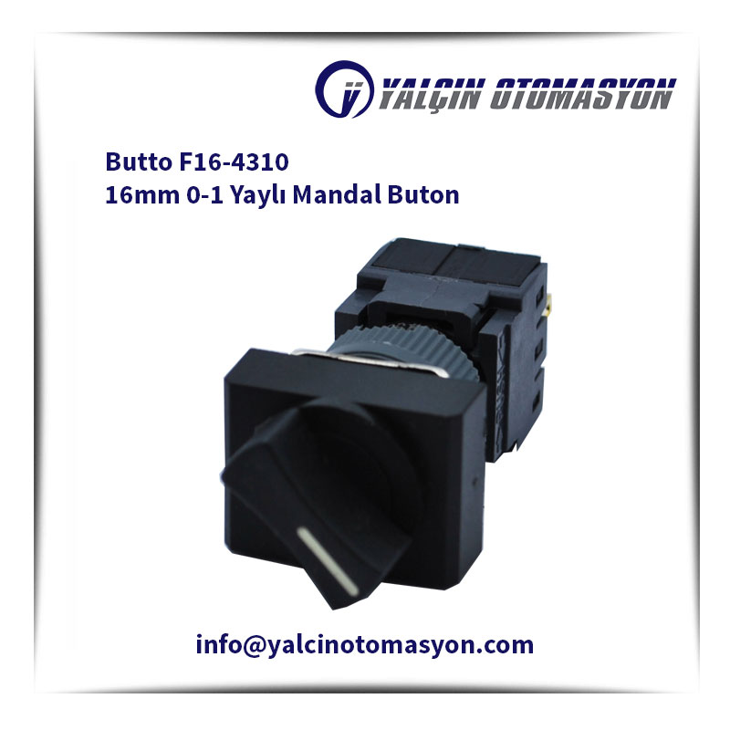 Butto F16-4310 16mm 0-1 Yaylı Mandal Buton