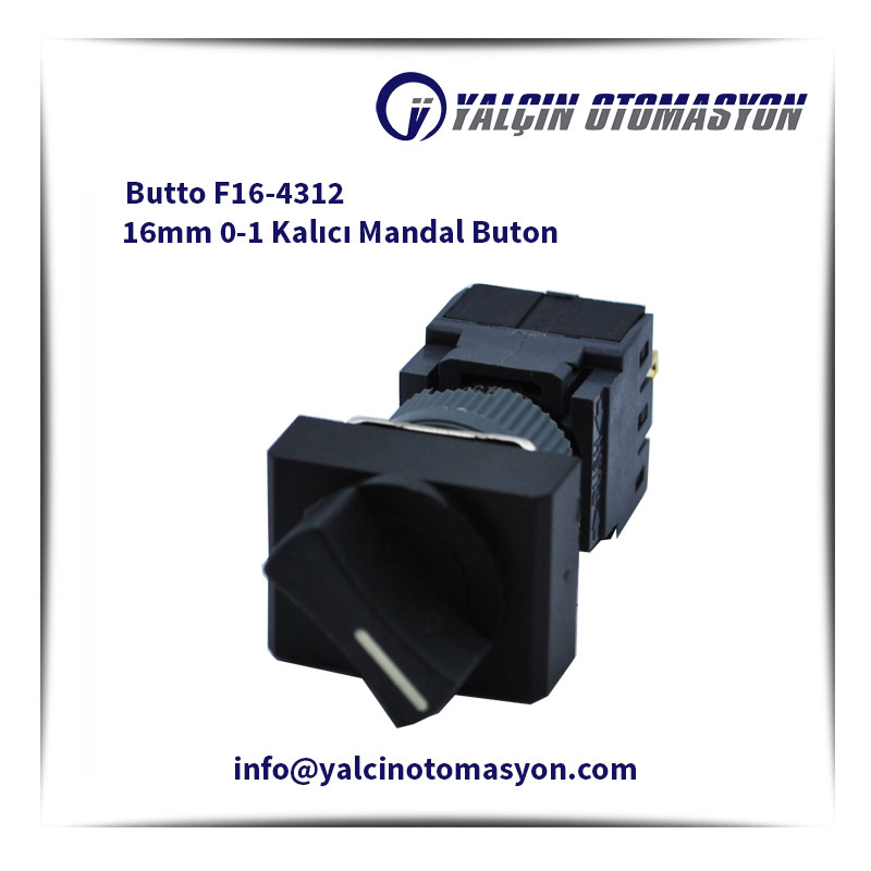 Butto F16-4312 16mm 0-1 Kalıcı Mandal Buton