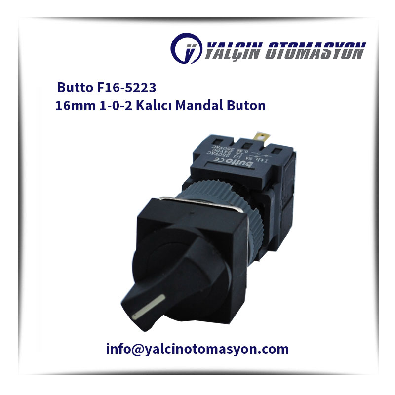 Butto F16-5223 16mm 1-0-2 Kalıcı Mandal Buton