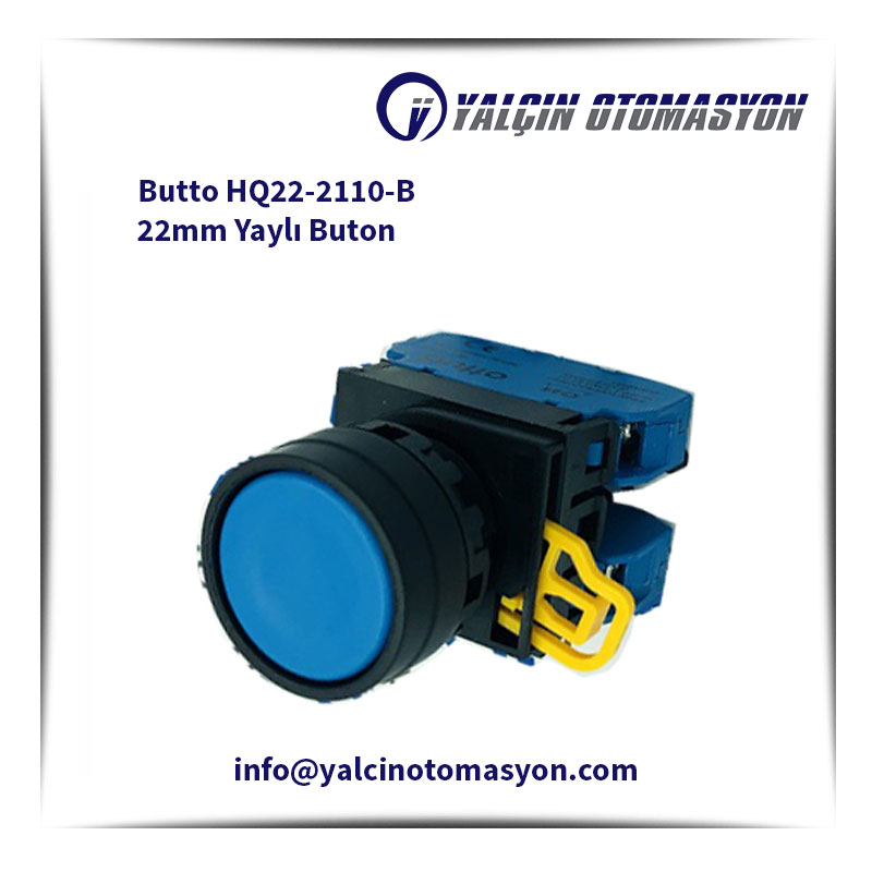 Butto HQ22-2110-B 22mm Yaylı Buton