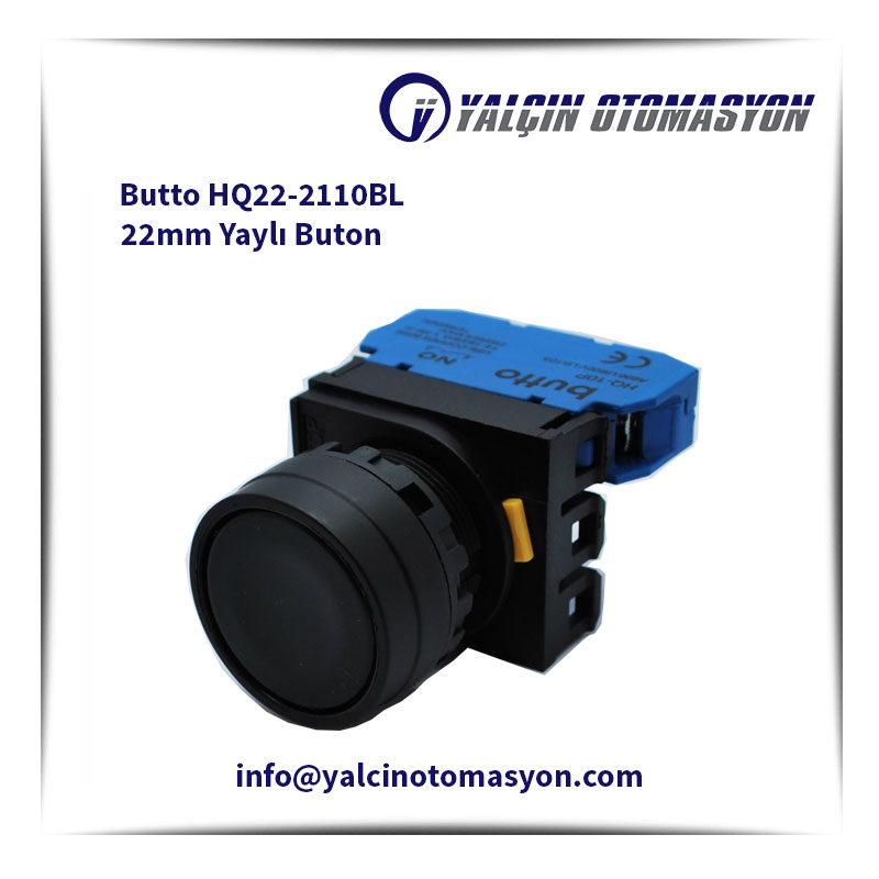 Butto HQ22-2110BL 22mm Yaylı Buton