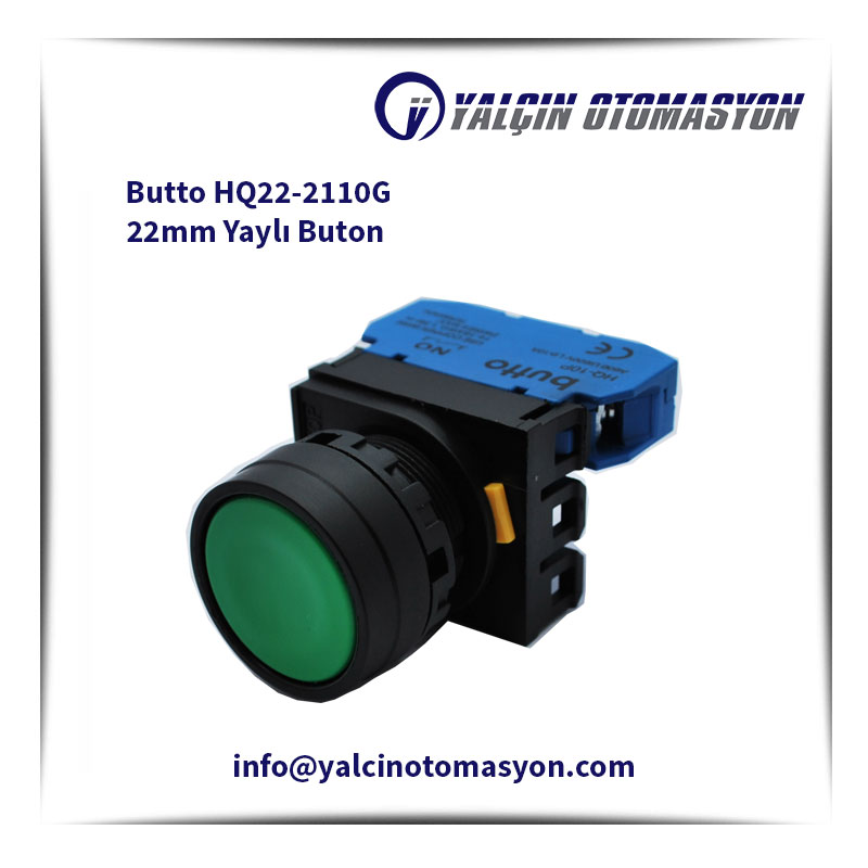 Butto HQ22-2110G 22mm Yaylı Buton