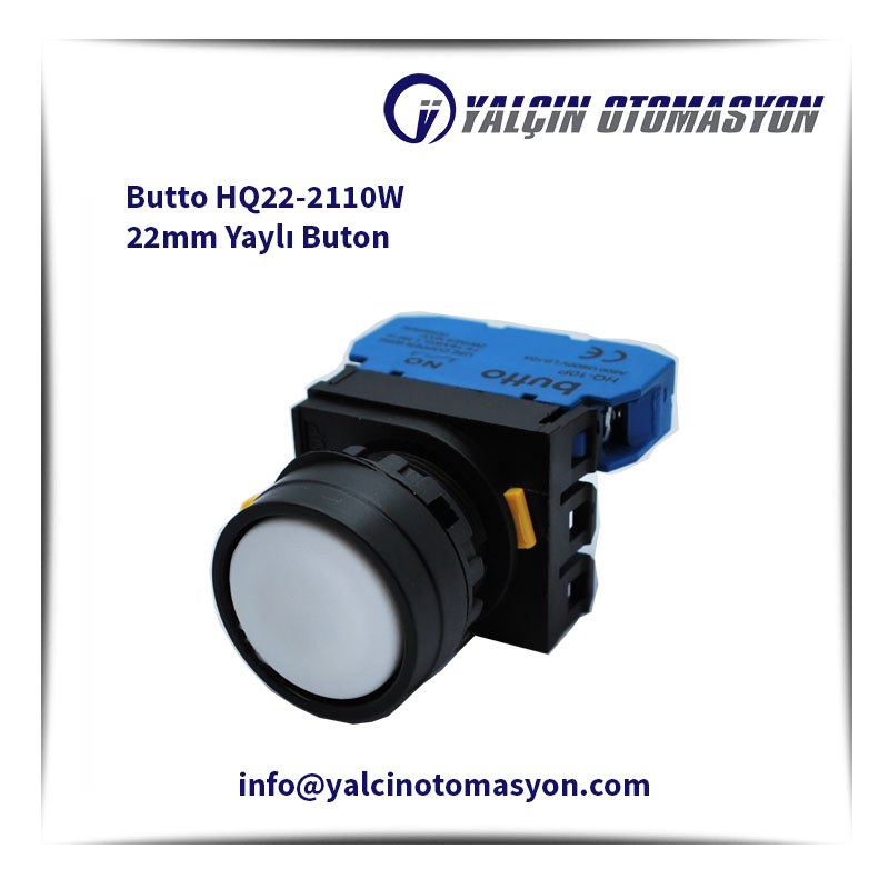 Butto HQ22-2110W 22mm Yaylı Buton