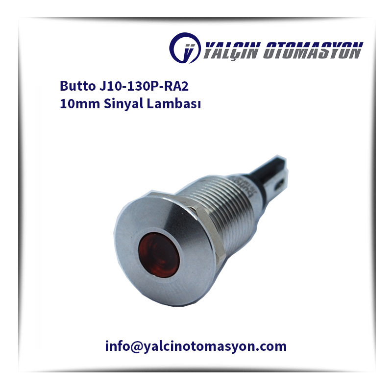 Butto J10-130P-RA2 10mm Sinyal Lambası
