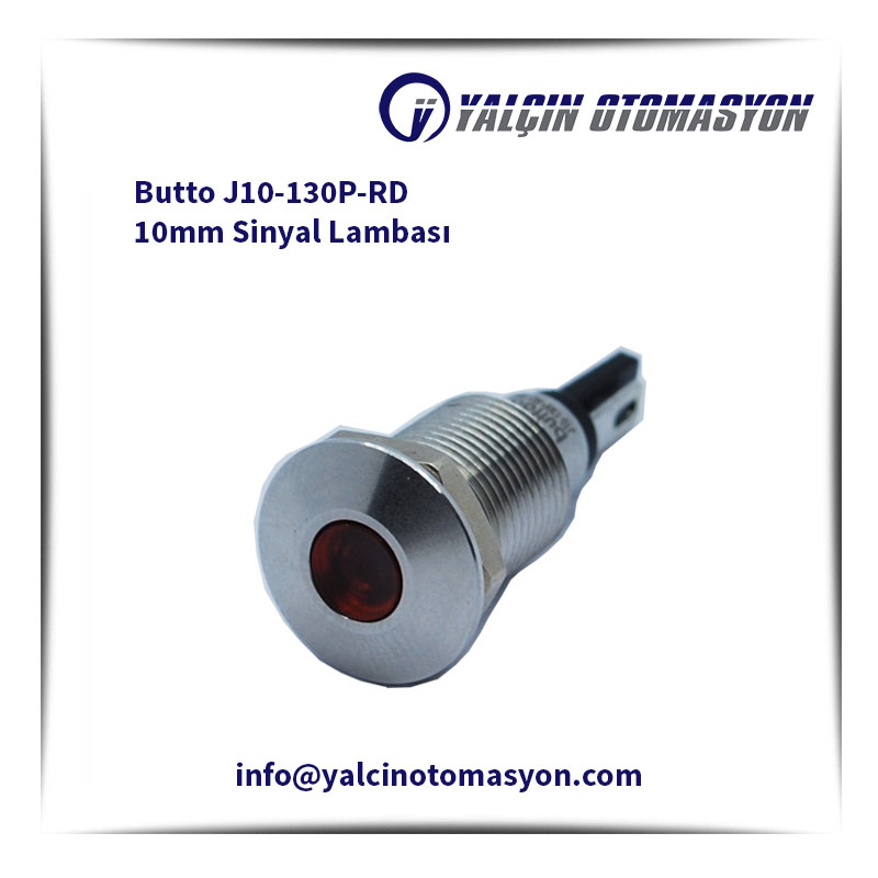 Butto J10-130P-RD 10mm Sinyal Lambası