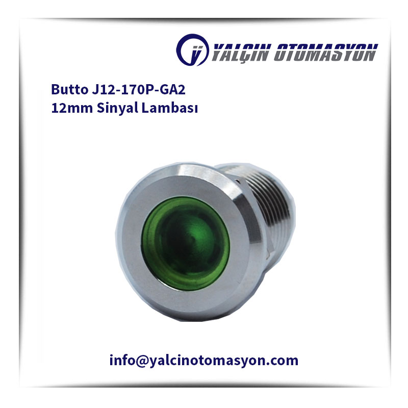Butto J12-170P-GA2 12mm Sinyal Lambası