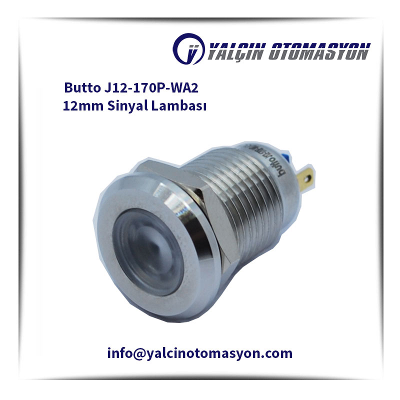 Butto J12-170P-WA2 12mm Sinyal Lambası