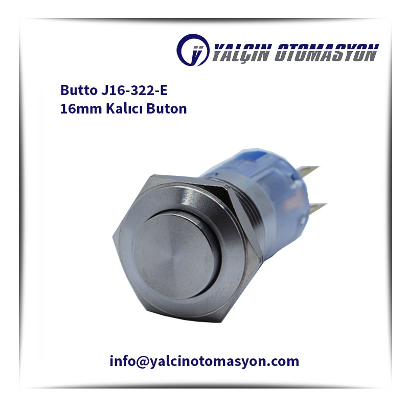 Butto J16-322-E 16mm Kalıcı Buton