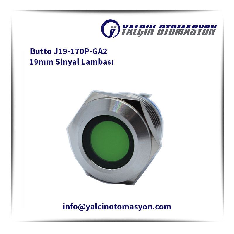 Butto J19-170P-GA2 19mm Sinyal Lambası