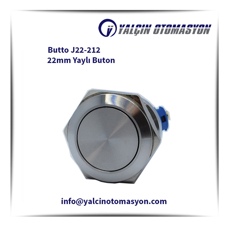 Butto J22-212 22mm Yaylı Buton