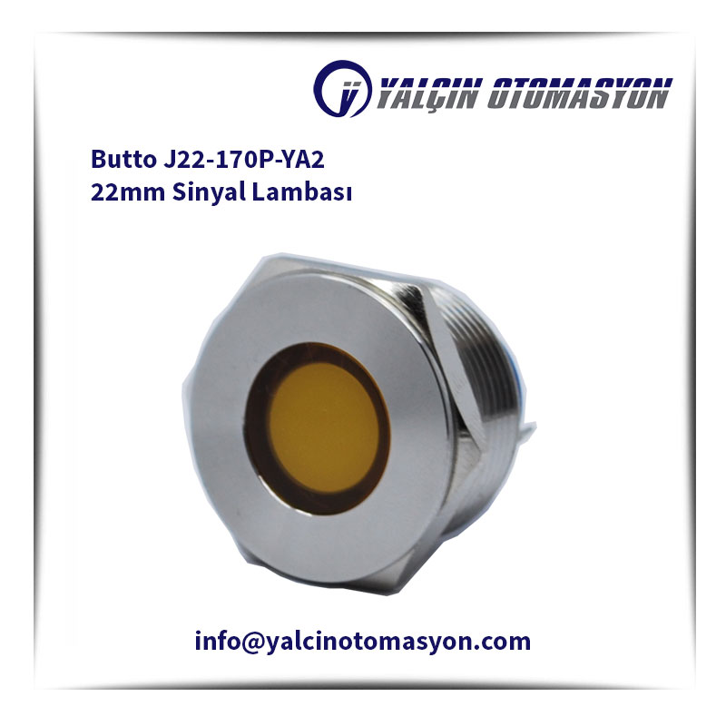 Butto J22-170P-YA2 22mm Sinyal Lambası