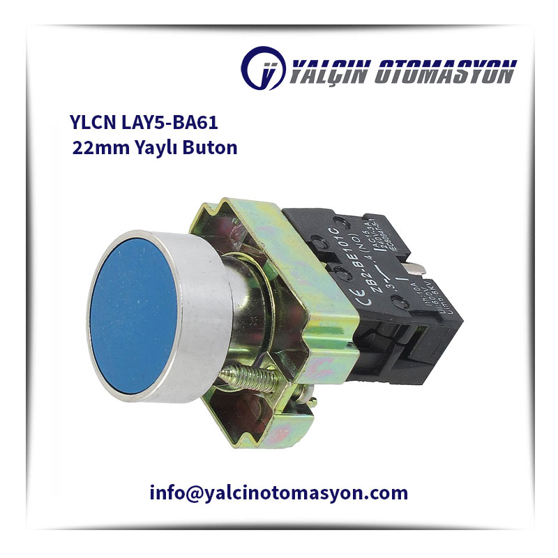 YLCN LAY5-BA61 22mm Yaylı Buton