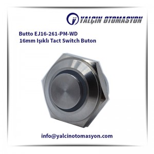 Butto EJ16-261-PM-WD 16mm Işıklı Tact Switch Buton