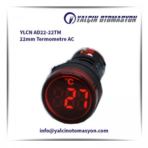 YLCN AD22-22TM 22mm Termometre AC