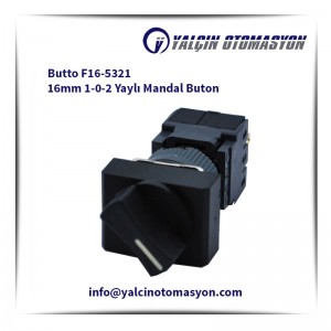 Butto F16-5321 16mm 1-0-2 Yaylı Mandal Buton