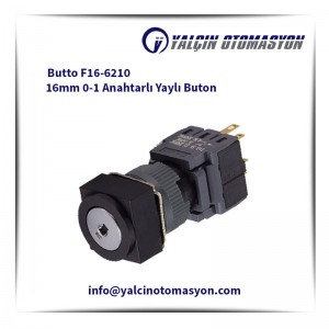 Butto F16-6210 16mm 0-1 Anahtarlı Yaylı Buton