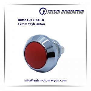Butto EJ12-231-R 12mm Yaylı Buton