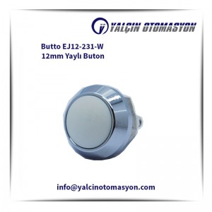 Butto EJ12-231-W 12mm Yaylı Buton
