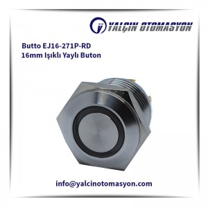 Butto EJ16-271P-RD 16mm Işıklı Yaylı Buton