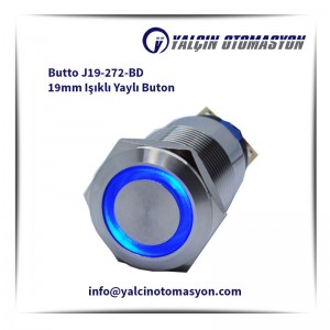 Butto J19-272-BD 19mm Işıklı Yaylı Buton