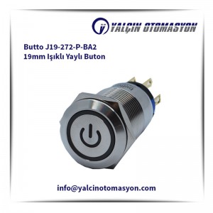 Butto J19-272-P-BA2 19mm Işıklı Yaylı Buton