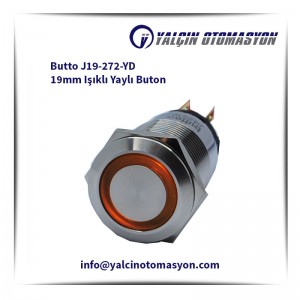 Butto J19-272-YD 19mm Işıklı Yaylı Buton