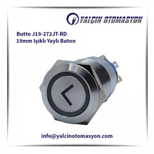 Butto J19-272JT-RD 19mm Işıklı Yaylı Buton