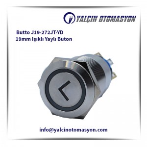 Butto J19-272JT-YD 19mm Işıklı Yaylı Buton