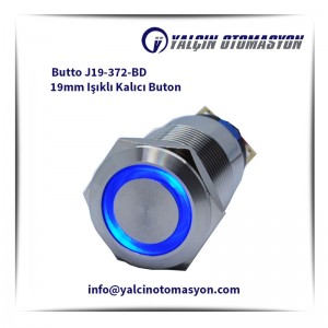 Butto J19-372-BD 19mm Işıklı Kalıcı Buton