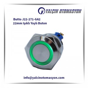 Butto J22-271-GA2 22mm Işıklı Yaylı Buton