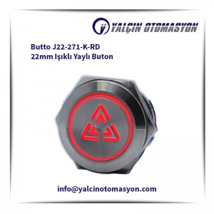 Butto J22-271-K-RD 22mm Işıklı Yaylı Buton