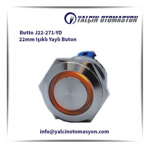 Butto J22-271-YD 22mm Işıklı Yaylı Buton
