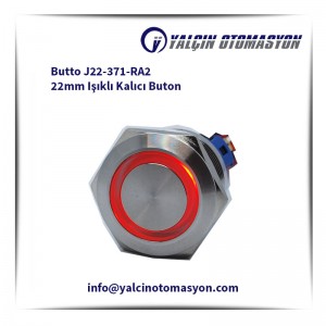 Butto J22-371-RA2 22mm Işıklı Kalıcı Buton
