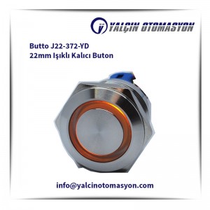 Butto J22-372-YD 22mm Işıklı Kalıcı Buton