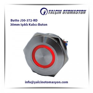 Butto J30-372-RD 30mm Işıklı Kalıcı Buton