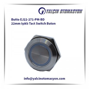 Butto EJ22-271-PM-BD 22mm Işıklı Tact Switch Buton