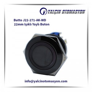 Butto J22-271-AK-WD 22mm Işıklı Yaylı Buton