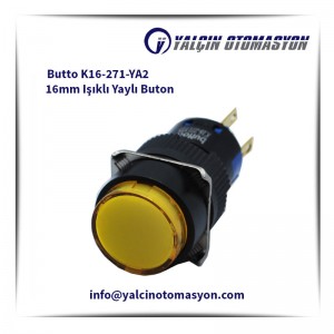 Butto K16-271-YA2 16mm Işıklı Yaylı Buton