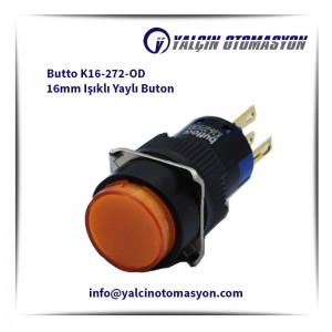 Butto K16-272-OD 16mm Işıklı Yaylı Buton