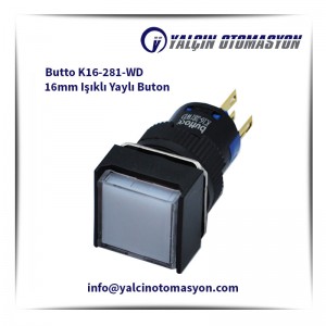 Butto K16-281-WD 16mm Işıklı Yaylı Buton
