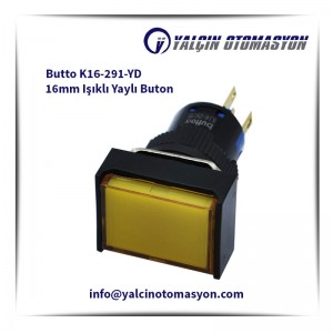 Butto K16-291-YD 16mm Işıklı Yaylı Buton