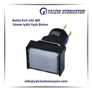 Butto K16-292-WD 16mm Işıklı Yaylı Buton