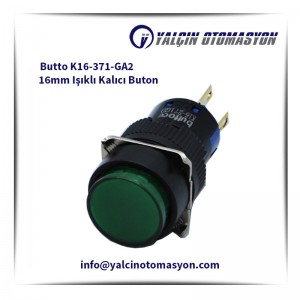 Butto K16-371-GA2 16mm Işıklı Kalıcı Buton