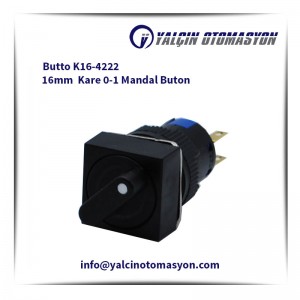 Butto K16-4222 16mm Kare 0-1 Mandal Buton