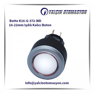 Butto K16-G-372-WD 16-22mm Işıklı Kalıcı Buton