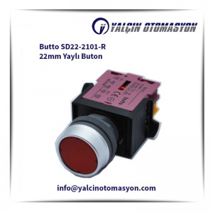 Butto SD22-2101-R 22mm Yaylı Buton