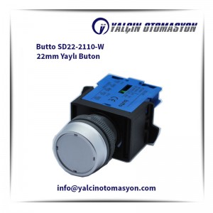 Butto SD22-2110-W 22mm Yaylı Buton
