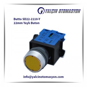 Butto SD22-2110-Y 22mm Yaylı Buton